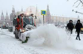 Снегопады в столице